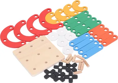 Image de Bloc de construction en bois, coloré, pour l'apprentissage précoce, blocs de construction, jouets éducatifs pour enfants