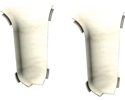 Produktbild von Prinz Innenecke für Klemmsockelleiste Hainbuche 50 x 22 mm 2 Stück