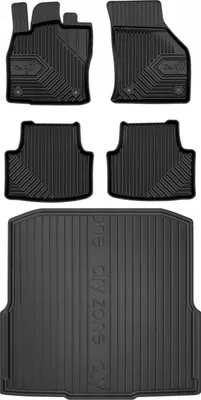 Image de Lot de 77 tapis de sol pour Skoda Octavia 3 Break 2012-2020, noir.