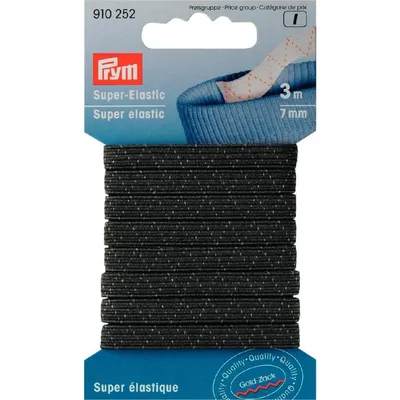 Obrázek produktu pro Pruženka super elastická, 7 mm, černá, 3 m