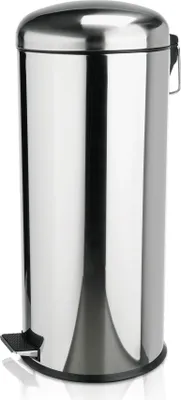 Produktbild von Tretabfalleimer mit verzinktem Einsatz, 30 ltr., Ø 30 cm, Edelstahl
