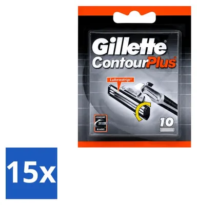 Produktbild von 15 x Gillette Contour Plus Wegwerpscheermes - Vorteilspackung - 15 Stücke