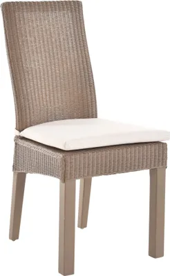 Zdjęcie produktu dla KRINES HOME krzesło loom do jadalni krzesło Loom drewniana rama krzesło kuchenne z poduszką (mokka)