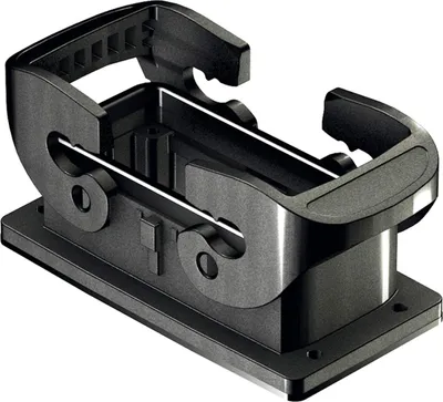 Produktbild von HARTING Han ECO 16B Anbaugehäuse mit Halterahmen mit 2 Querbügeln - 1 Stück