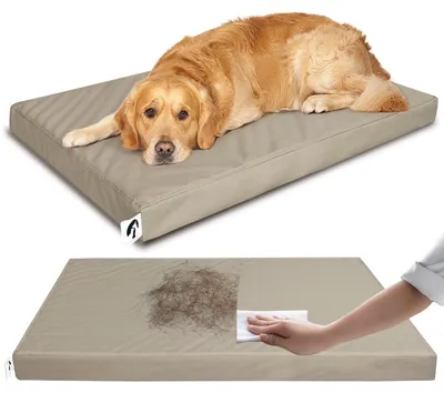 Produktbild von XL Hundebett aus Leder, wasserdicht und haarbeständig