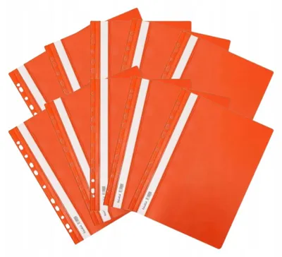 Image de Biurfol Chemise A4 Orange Plastique Lot de 10