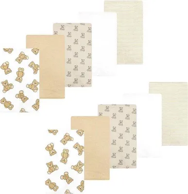 Produktbild von Sanitärset für Babys - Luiers für Säuglinge - Babyhygiene - Weiche Wolltücher - 10er Pack - Braun