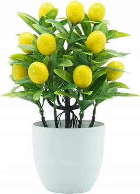 Image de PLANTE ARTIFICIELLE CITRON 18x24cm BONAI COUPE Pot