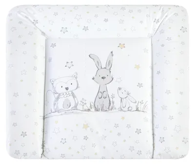 Produktbild von Julius Zöllner Wickelauflage Softy Folie 75x85 cm Häschen und Eule