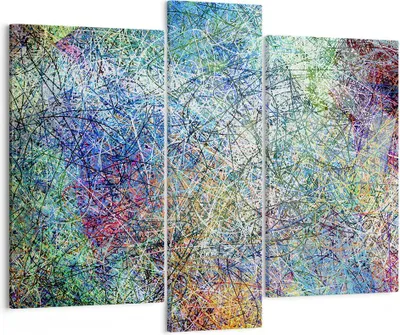 Produktbild von Bild auf Leinwand - Leinwandbild - Abstraktion modern - 95x80cm - Wand Bild - Wanddeko - Wandbilder - Leinwanddruck - Bilder - Kunstdruck - Wanddekoration - Leinwand bilder - Wandkunst - CB95x80-3668