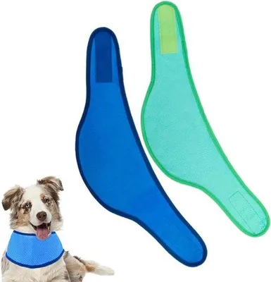 Image de Bandana rafraîchissant pour chien - Écharpe rafraîchissante pour chien - Collier rafraîchissant d'été - Vêtements pour animaux - Taille M