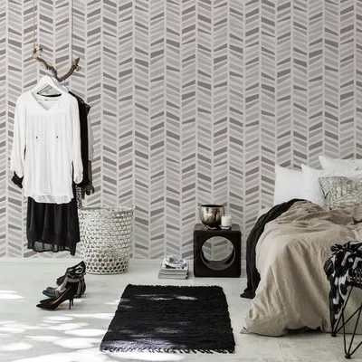 Produktbild von Coloray Fototapete 250x104 cm An Einer Wand Latex Latextapete - Herringbone geometrisch
