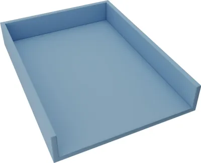 Produktbild von regalik Wickelaufsatz Universal, Wickeltischaufsatz für Kommoden in beliebiger Breite, Abnehmbar Wickelkommode aufsatz, Gerade Frontplatten, Blau, 72cm x 54cm