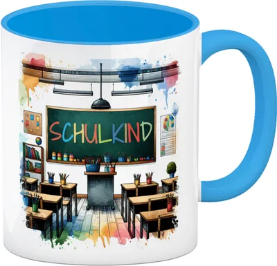 Produktbild von Schulkind Kaffeebecher in hellblau