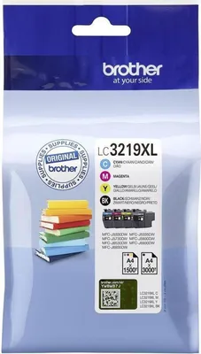 Produktbild von Brother Tintenpatronen LC-3219XL Multipack (je 1x BK/M/C/Y)