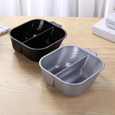 Produktbild von Haarfärbeschale mit Griffen und platzsparendem Design aus robustem Material für Salon und Heimgebrauch