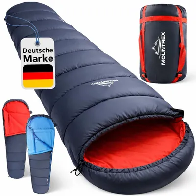 Zdjęcie produktu dla MOUNTREX Śpiwór mumia ciepły 3-4 sezony 205x80 cm