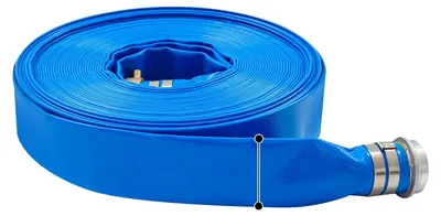 Produktbild von Entwässerungsschlauch, 30m Länge, 5cm Innendurchmesser, Blau, 100ft