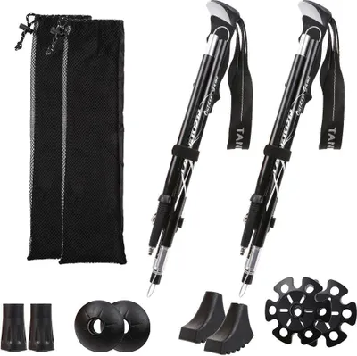 Produktbild von Wanderstöcke Faltbar Wanderstöcke Ultraleicht Unisex 110-130cm 2 St