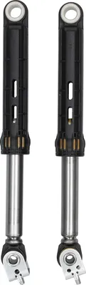 Two washing machine shock absorbers are shown against a white background.