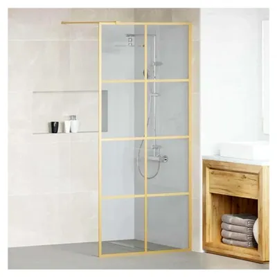 Produktbild von Glas-Duschwand in Gold, 90x195cm, gehärtet, modernes Design