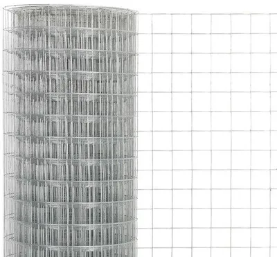 Zdjęcie produktu dla Siatka przeciw gryzoniom – stal ocynkowana – 25 x 0,5 m – drobnooczkowa 16 x 16 mm – srebrna