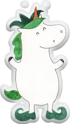 Produktbild von Mr. & Mrs. Panda Dekokissen Einhorn Joker 70 cm - Weiß - Geschenk, kuschelfigur, Hofnarr, Zierkissen, Einhörner, Kuschelkissen, Unicorn, Plüschtier, Kasper, Mittelalter