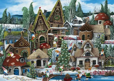 Produktbild von Alipson Puzzle Zwerg für die Feiertage - 1000 Teile