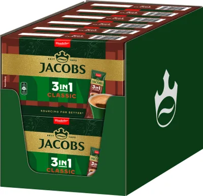 Immagine prodotto di JACOBS caffè istantaneo 3in1 Classic 12x10 bastoncini caffè istantaneo 120