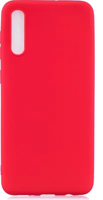 Produktbild von Für Samsung A50 Lovely Candy Color Matte TPU Anti-Scratch rutschfeste Schutzhülle Zurück Fallrot