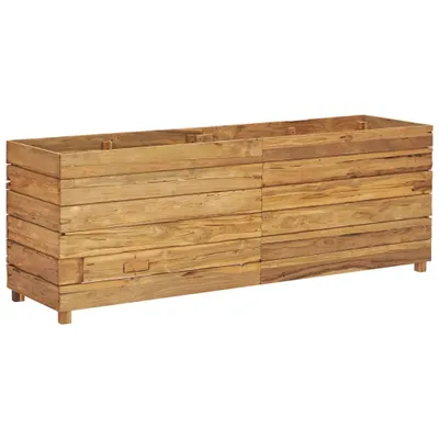Immagine prodotto di Letto Rialzato 150x40x55 cm Legno di Teak di Recupero e Acciaio