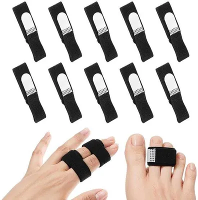 Image de Bandage ajustable pour le doigt à ressort, lot de 10 - Protection en cas de fractures, d'entorses et d'arthrite