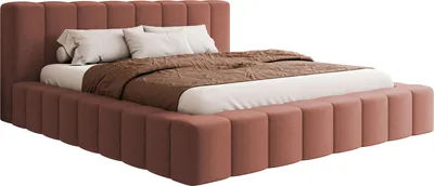 Produktbild von MIRJAN24 Polsterbett Makira, Dopellbett mit Bettkasten, Leistenlattenrost aus Holz (Farbe: Kronos 29, Größe: 180x200 cm)