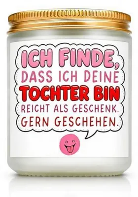 Produktbild von Duftkerze mit Spruch Lavendel Sojawachs 3,5 OZ 35h Brenndauer Geschenk Vatertag Muttertag Weihnachten