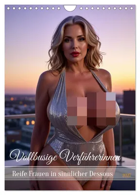 Produktbild von Vollbusige Verführerinnen (Wandkalender 2027 DIN A4 hoch), CALVENDO Monatskalender