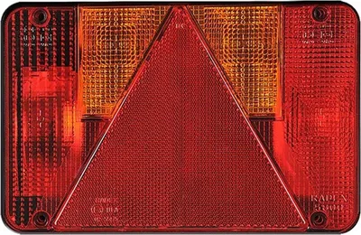 Image de Feu arrière 6 fonctions 218x140mm gauche