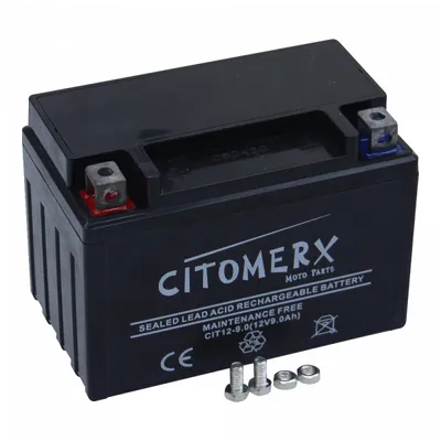 Image de Batterie au gel CIT YTX9, 12 V 9 Ah, liens Pluspol, DIN 50812LV