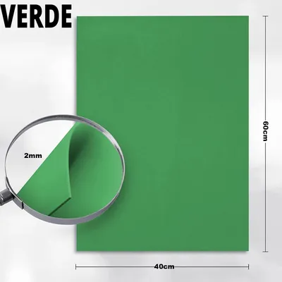 Zdjęcie produktu dla Płyty z pianki EVA - materiał do rękodzieła - 40 x 60 cm - 2 mm - Elastyczne - zestaw 2 sztuk - zielone