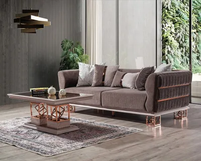 Produktbild von Wohnzimmer Dreisitz Sofa 3 Sitzer Sofas Sitz Design Couch Möbel Stil
