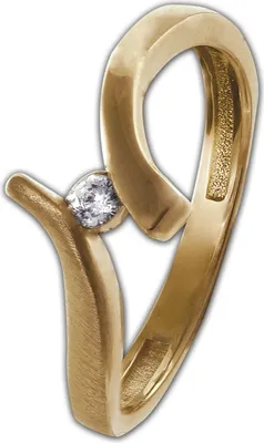 Produktbild von GoldDream Ring Damen Gr. 60 19,1 Echtgold333er Gelbgold goldweiß D2GDR531Y60