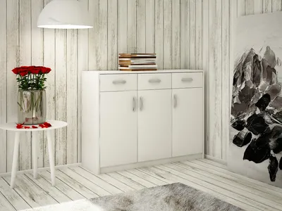 Obrázek produktu pro Kombinovaná komoda IBOJA 4 - bílá