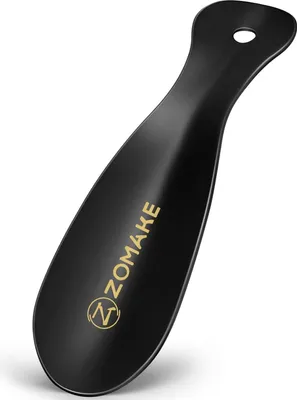Produktbild von ZOMAKE Mini Schuhlöffel Klein Metall - Hochwertiger Schuhanzieher 19cm Schwarz
