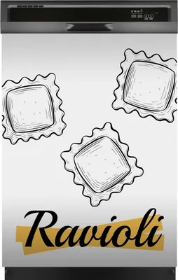 Produktbild von Magnete Dekorative 60x80 cm Küche Magnetmatte Spülmaschine - Italienische Nudeln Pasta
