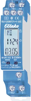 Produktbild von Eltako Schaltuhr 2-Kanal-Bluetooth SU12DBT/1+1-UC (23200902)