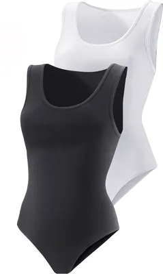 Produktbild von VIVANCE Shirtbody schwarz, weiß Größe 32/34
