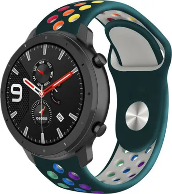 Produktbild von Strap-it Xiaomi Amazfit GTR Sportarmband (Buntes Kieferngrün)