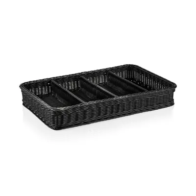 Obrázek produktu pro GN 1/1 košík na příbory černý catering, polypropylen