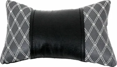 Immagine prodotto di Cuscino collo auto nero grigio 8x30cm
