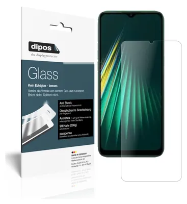 Obrázek produktu pro 2x ochranná fólie pro Oppo Realme Narzo 10 matná - anti-shock 9H fólie dipos Glass plastové sklo