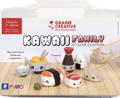 Immagine prodotto di Valigia in Fimo Kawaii Sushi - Modellazione creativa per bambini